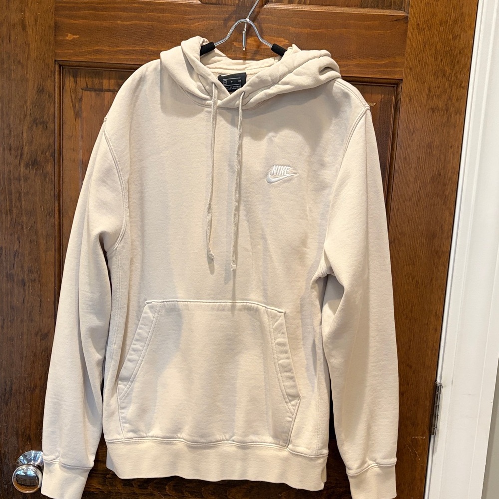 Nike Men's Light Beige Pullover Hoodie
